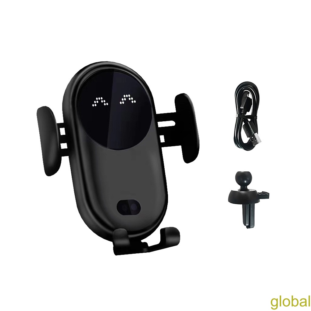 [global]*Car *Wireless Mobile *Phone *Charger Mount 15W Clamping Interior Qi [Quick]![Fast] *Charging *Station Stand