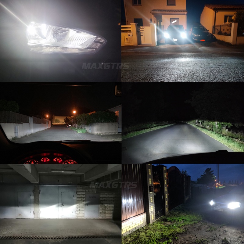 Đèn pha led MAXGTRS H7 18000lm mini không dây 7035 SMD kèm quạt 6500k ánh sáng trắng 12v dành cho xe hơi