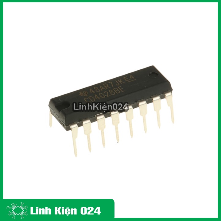 IC chức năng CD4028 giải mã thập phân nhị phân 16 chân