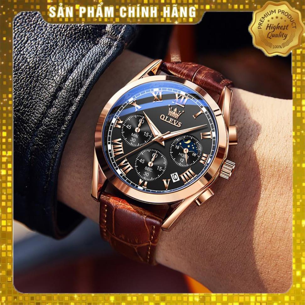 Đồng hồ đeo tay OLEVS  2871 cơ cấu thạch anh kim chỉ cho nam