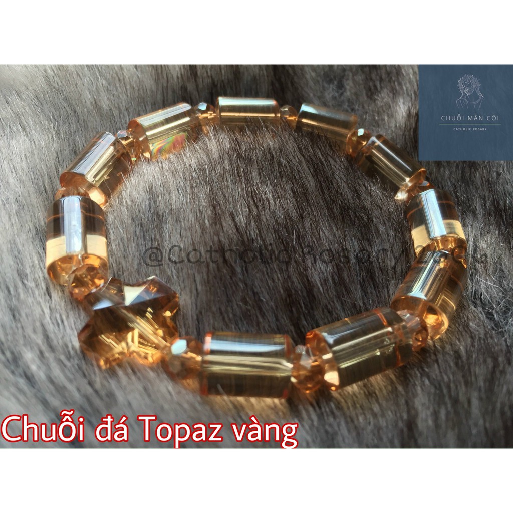 Tràng Hạt, chuỗi Mân Côi đá Topaz