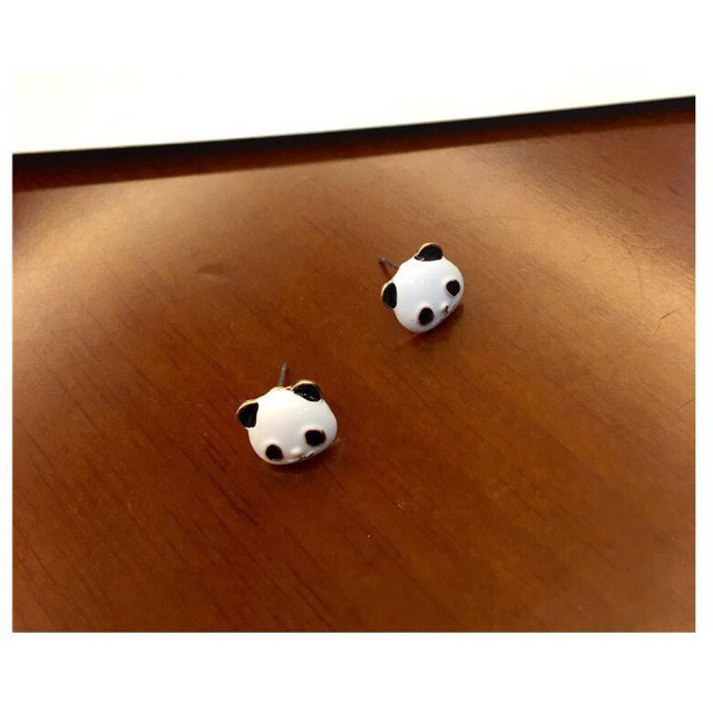 Bông tai gấu trúc dễ thương sản phẩm giống hình