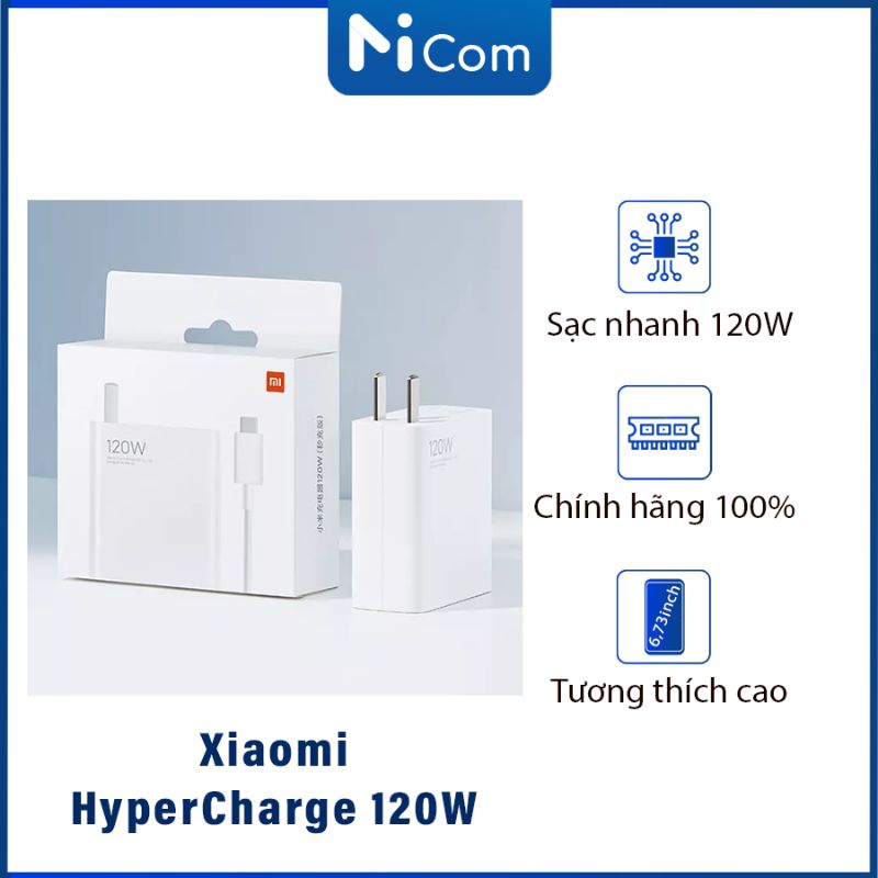 Bộ sạc nhanh Xiaomi 120W MDY - 12 - ED chính hãng mới