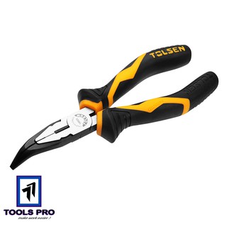 Kìm răng mũi nhọn cong cn 6" tolsen 10023