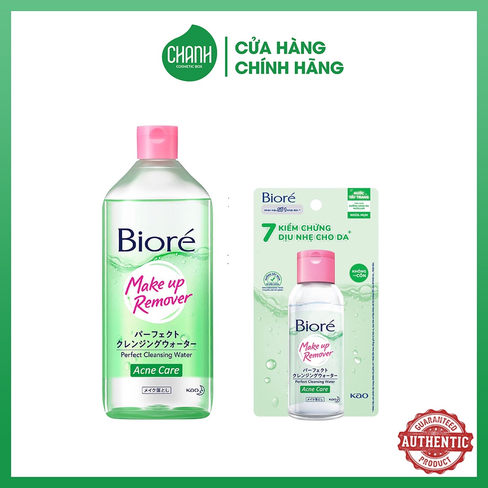 Tẩy Trang Biore da mụn Bioré Makeup Remover Perfect Cleansing Water Acne