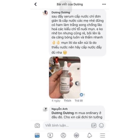 Serum The Ordinary HA + B5 cấp ẩm, phục hồi da