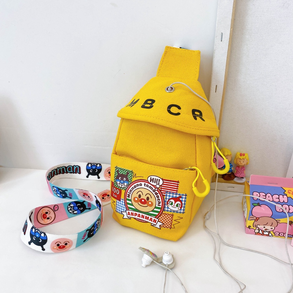 MVP2550 Túi Đeo Chéo Bé Gái Bé Trai Họa Tiết Xinh Xắn, Đáng Yêu Túi Đeo Vai Phong Cách Hàn Quốc