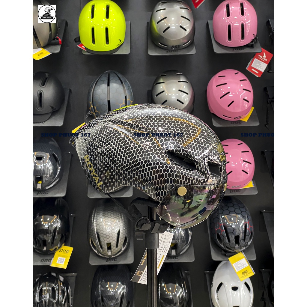 NÓN THỂ THAO ROYAL MD16 CHÍNH HÃNG CÓ KÈM KÍNH MỚI NHẤT 2022