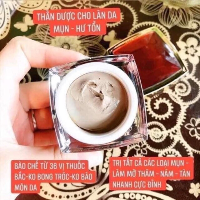 Bộ Sản Phẩm Cao Mụn Sâm Đỏ 36 Vị, Sữa Rửa Mặt Đông Y Mật Nhân Sâm Cốt Huyết Thanh - MEEA ORGANIC