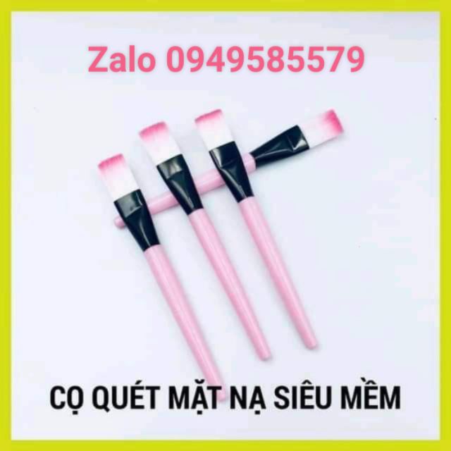Combo 100 cọ quét mặt nạ cán hồng (loại tốt)