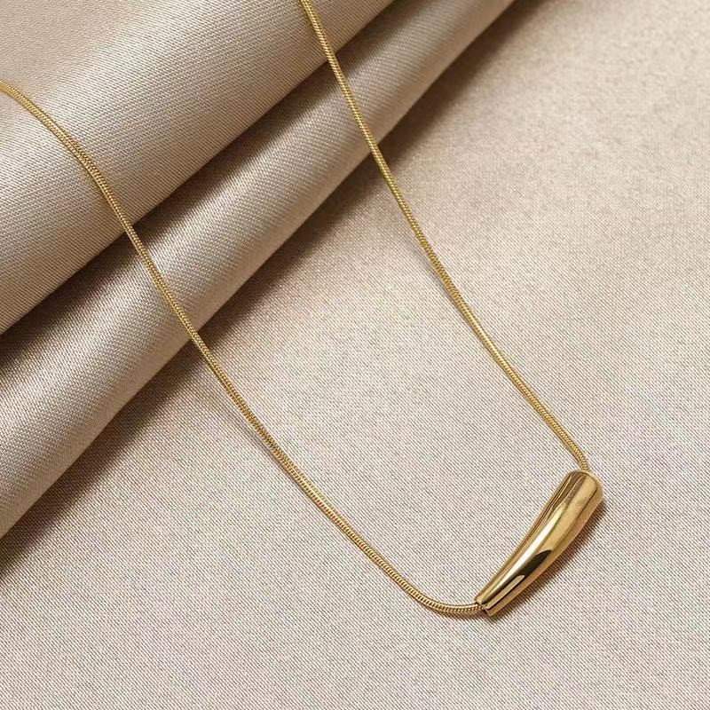 Dây Chuyền Bằng Thép Titan Thiết Kế Đơn Giản Phong Cách Mới Cho Nữ F427