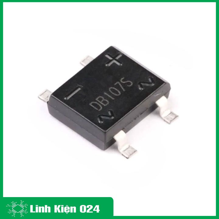Diode cầu 1A DB107 chân cắm chân dán