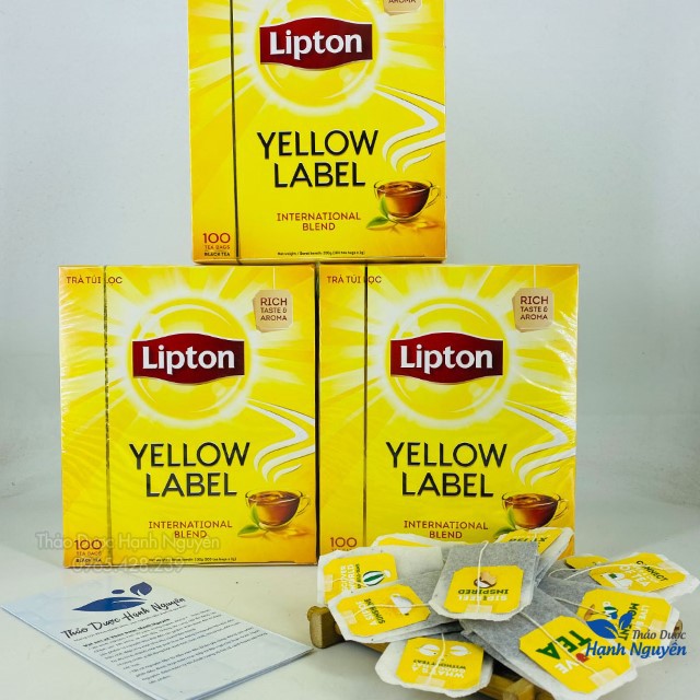 Trà Lipton Nhãn Vàng (Hộp 100 gói)