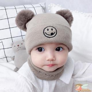 Nón Trùm Đầu Và Khăn Quàng Cổ In Chữ Đáng Yêu Cho Bé