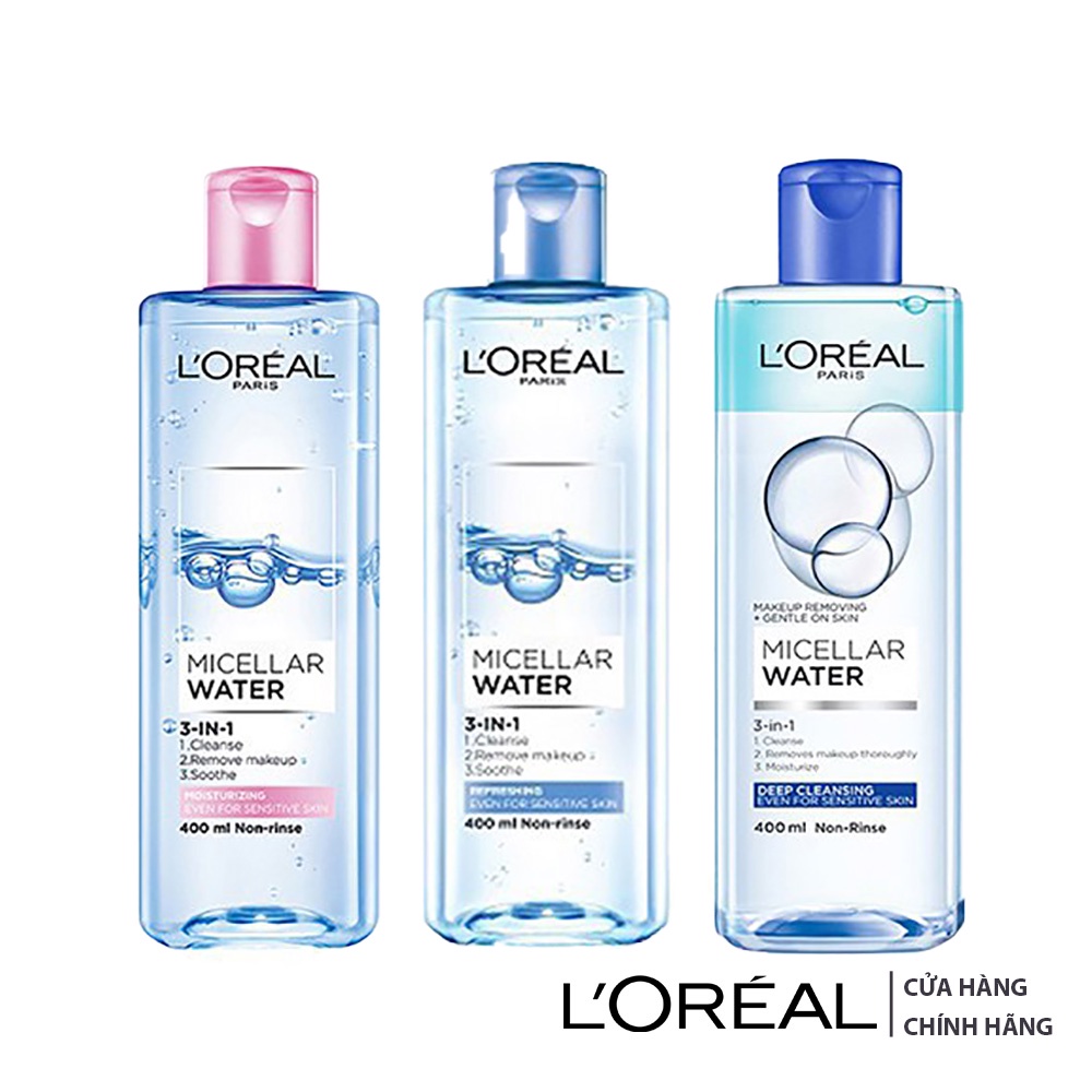 Tẩy Trang Loreal Micellar Water 3-In-1 Even For Sensitive Skin