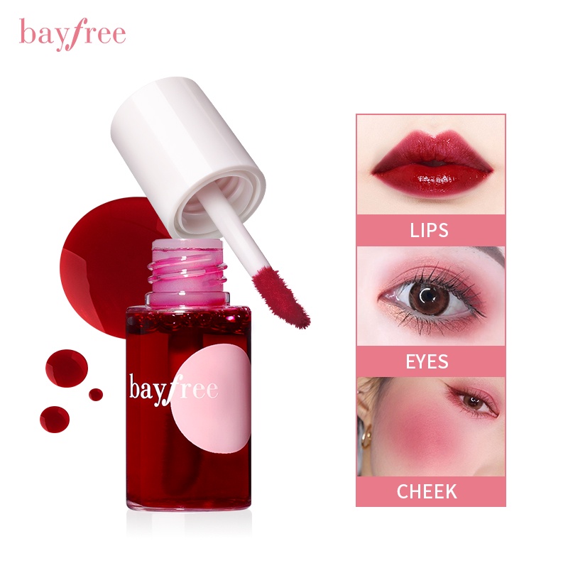 Bayfree Son Môi Dạng Lỏng 4 Màu Phấn Má &amp; Son Môi 2 Trong 1 Son Môi Tráng Gương [ANNIES]