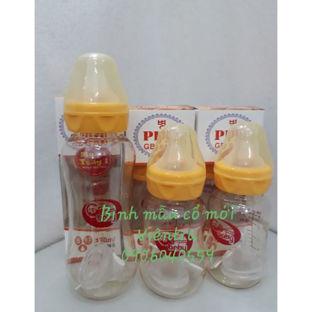 BÌNH SỮA PPSU GB BABY CỔ HẸP 80ml/120ml/270ml