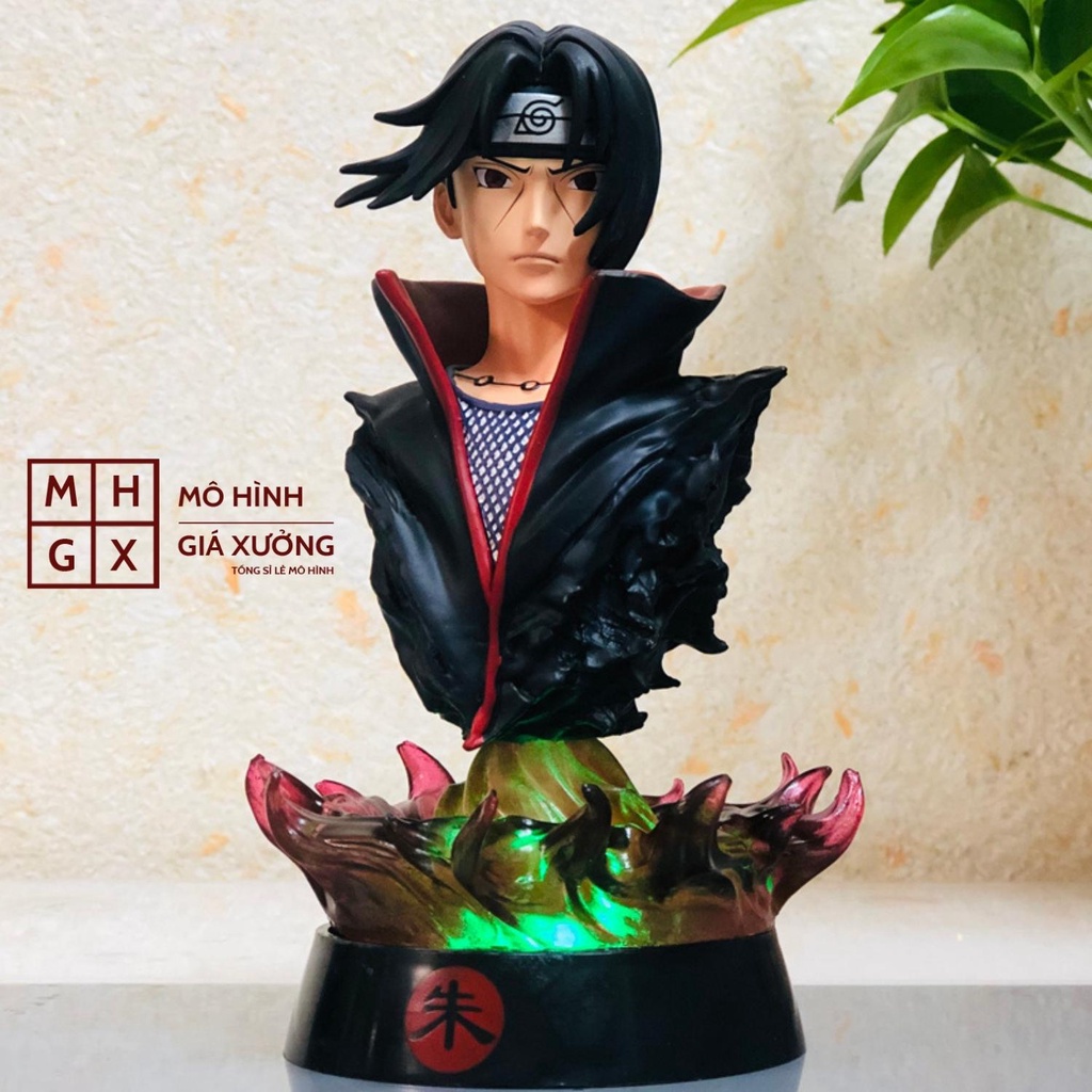 Mô hình Tượng Bán Thân Uchiha Itachi ( Có Đèn Led ) Cao 17cm - Naruto Shippuuden - Tượng Figure Naruto