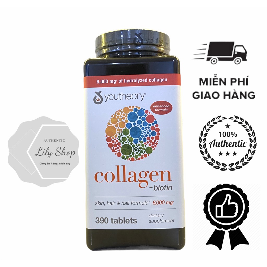 Collagen Youtheory 390 Viên Tyge 1,2&3 MỸ