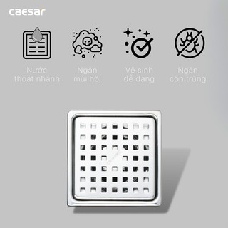 Ga thoát sàn Inox Caesar D60, D90