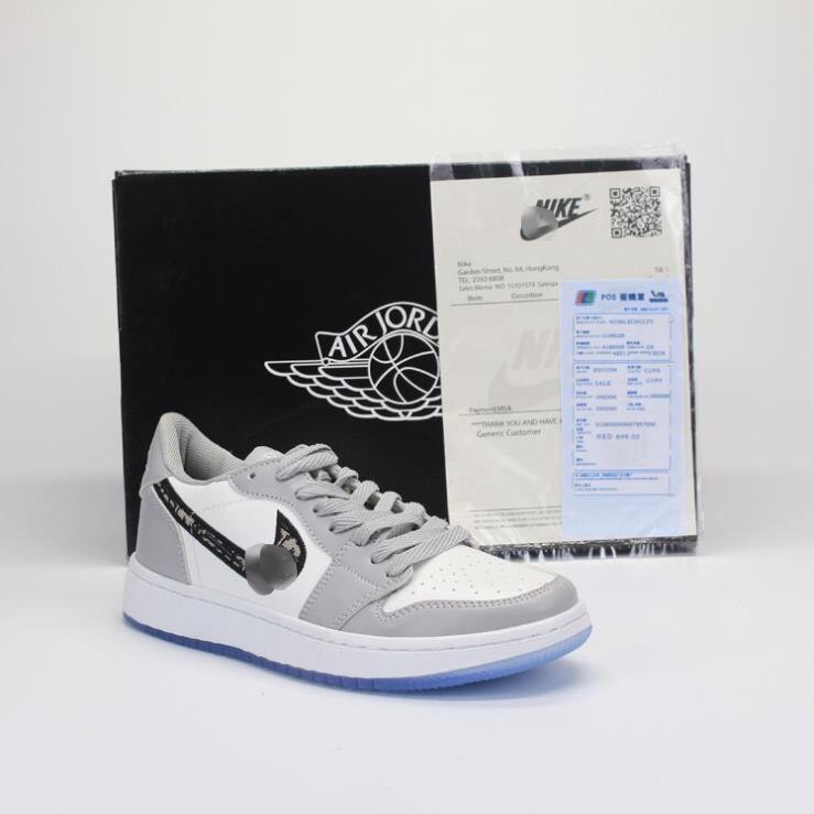 Giầy Air Jordan Cổ thấp 4 màu xanh trắng, Đen/T đế xanh, Low JD PARIS , Xám/T đế xanh - Hnger.Store | BigBuy360 - bigbuy360.vn