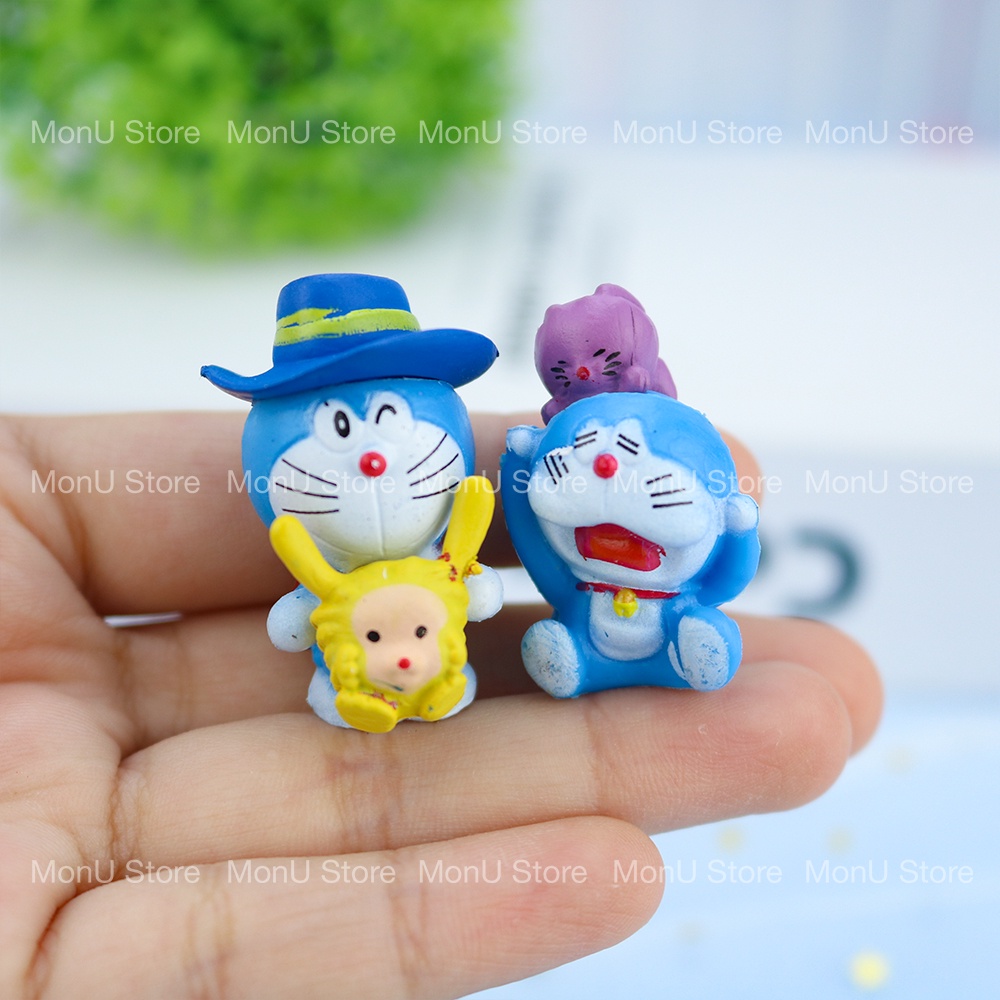 Bộ 8 mô hình DORAEMON DOREMON và thú cưng MINI dễ thương cute MON0231 TooYoo