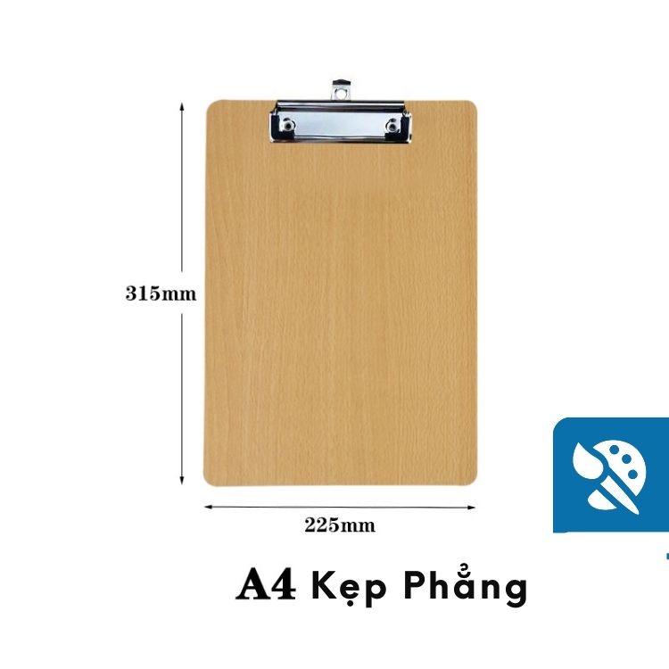 Bảng Kẹp Giấy Vẽ Size A4 Bằng Gỗ - Họa Cụ Hakuart