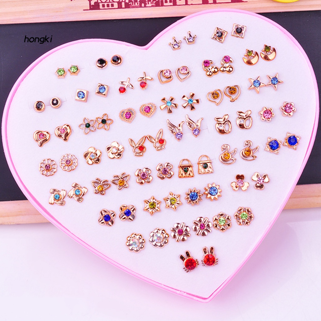 Set 36 Đôi Bông Tai HoạT HìNh Xinh XắN