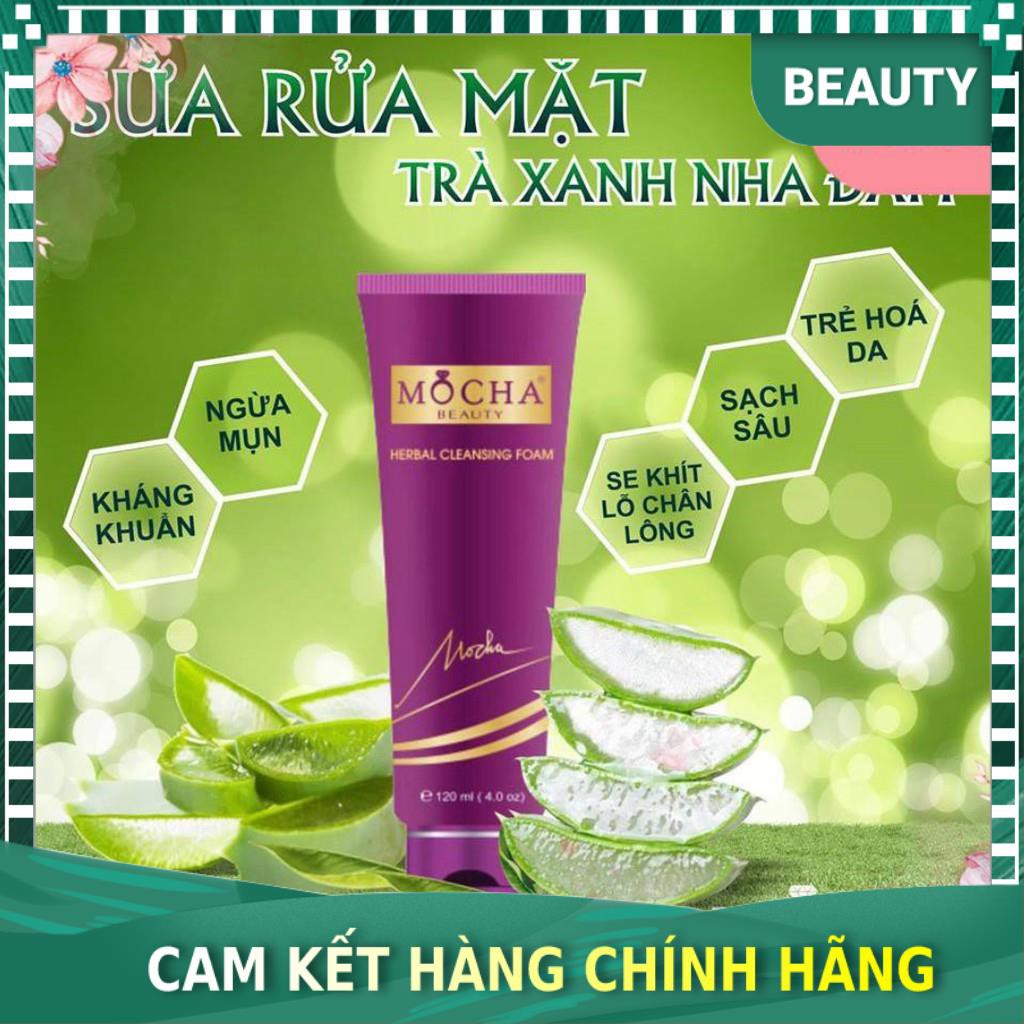 [Chính hãng 100%] Sữa rửa mặt trà xanh nha đam Mocha