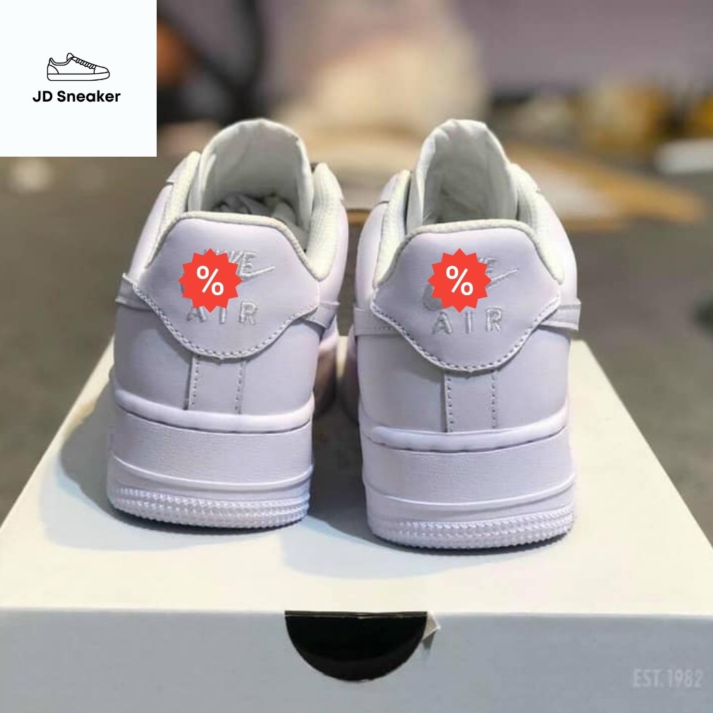 [Hoàn xu 50%] Giày Thể Thao AF1 Trắng Full, Giày sneaker Force Trắng Nam Nữ cực hot dễ phối đồ đủ box bill. | BigBuy360 - bigbuy360.vn