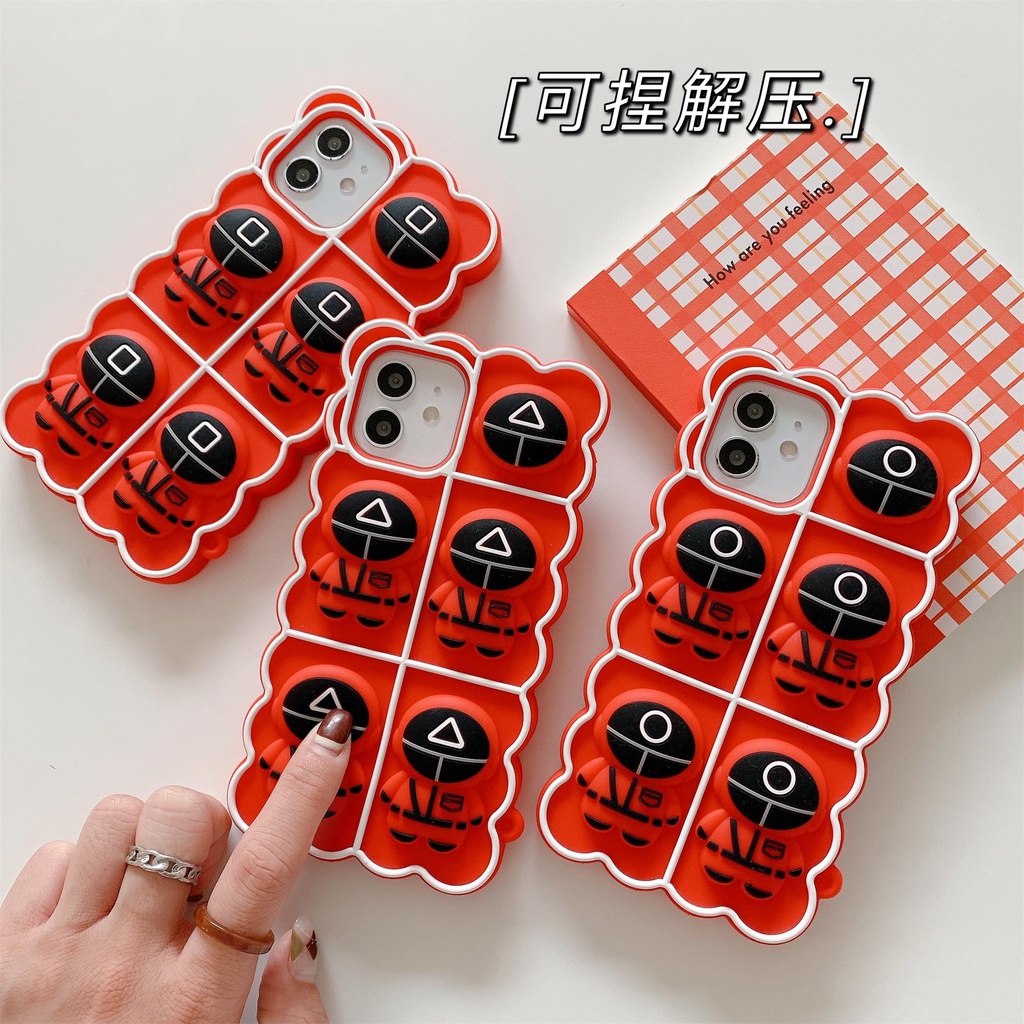 Ốp điện thoại hình máy chơi game Pop It cho iPhone 13 Pro Max 12 11 Pro Max XS Max XR 7 8 Plus
