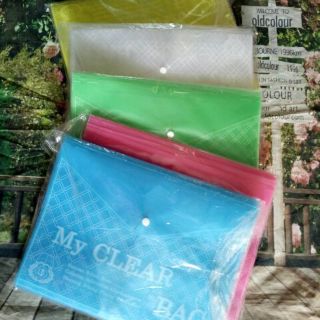 SET 2 Bìa A4 nút my clear đủ màu
