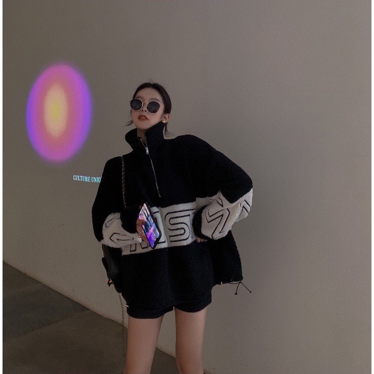 [ 𝐅𝐑𝐄𝐄 𝐒𝐇𝐈𝐏 ] ÁO LÔNG KHÓA CỔ CAN MÀU ĐEN TRẮNG