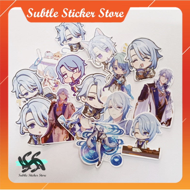 - Set 10/15 Sticker Ayato / Kamisato Ayato hình dán trang trí game genshin siêu đẹp