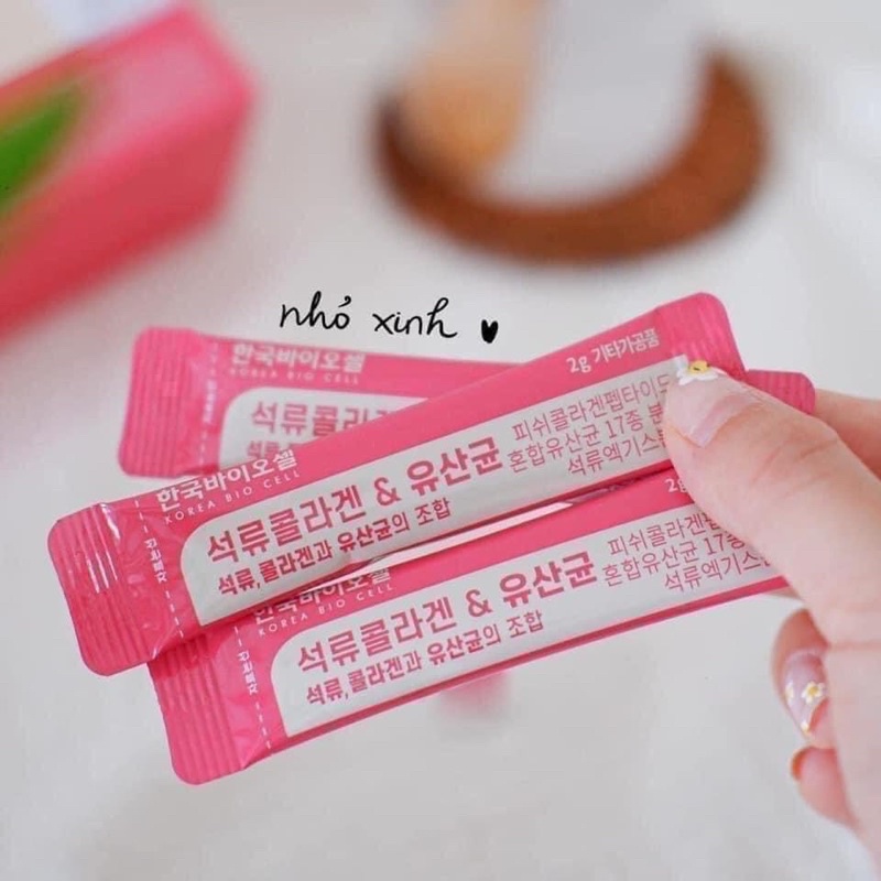 Collagen Lựu Đỏ Bio Cell Hàn Quốc Dạng Bột