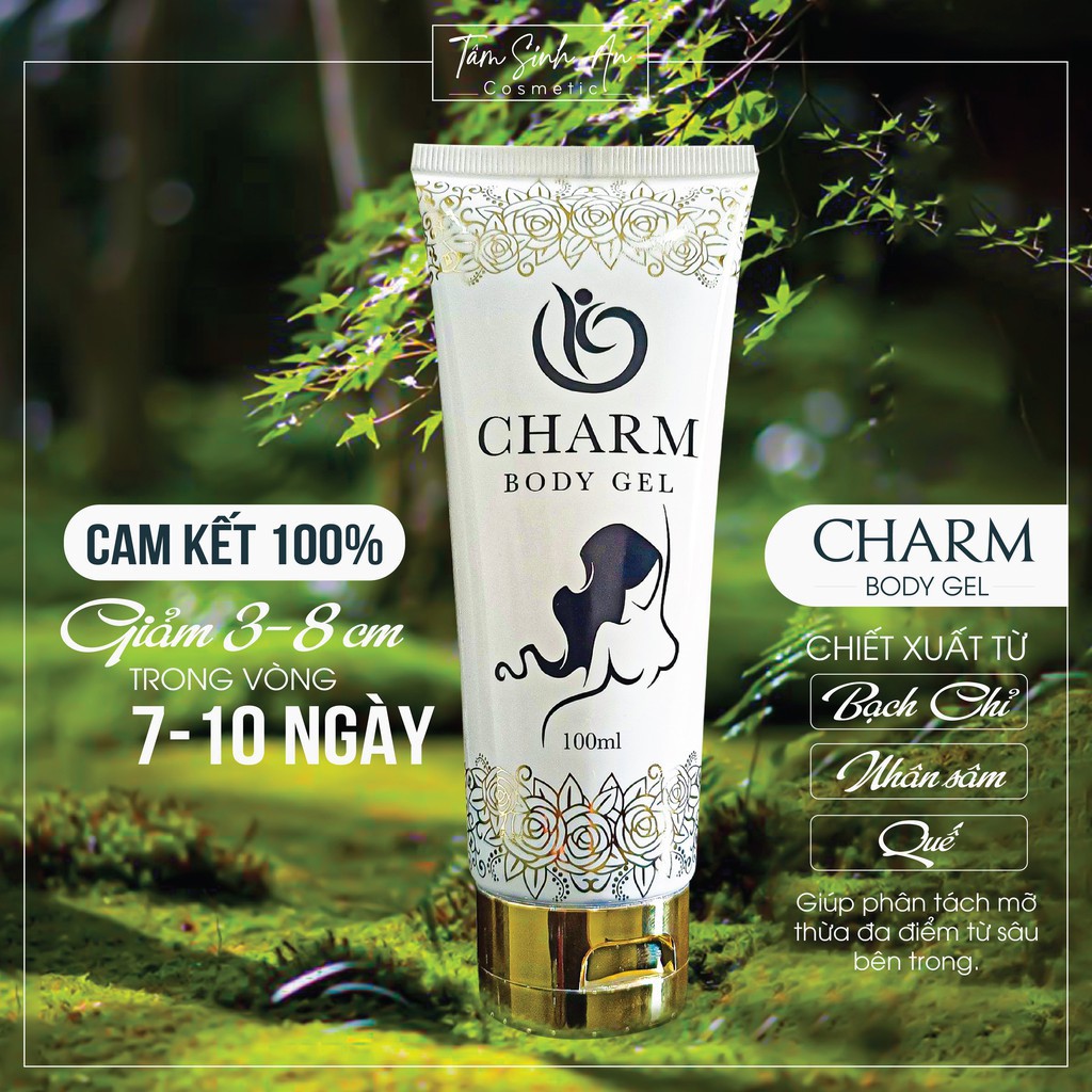 Kem Mờ Rạn Da - Tan Mỡ Bụng, Mông, Ngực, Đùi, Eo, Tay, Chân Sau Sinh Charm Body Gel - Vòng eo 56- Tâm Sinh An Cosmetic