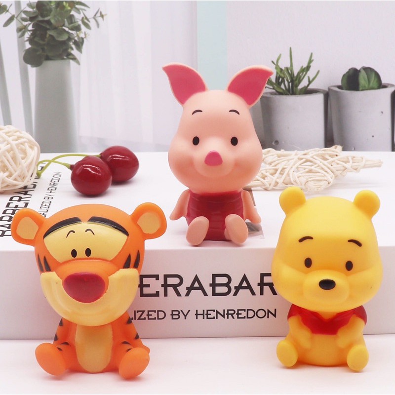 Gấu Pooh, Heo, Hổ trang trí bánh kem