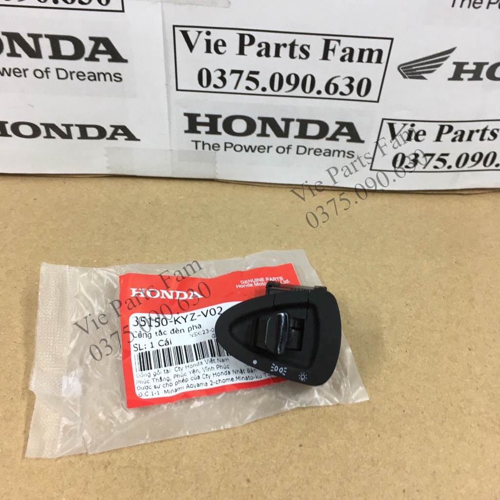 Công Tắc Bật Tắt Đèn Pha Honda Wave RSX Fi, Wave A110, Wave Blade 110 có lại công tắc đèn - Hàng chính hãng Honda