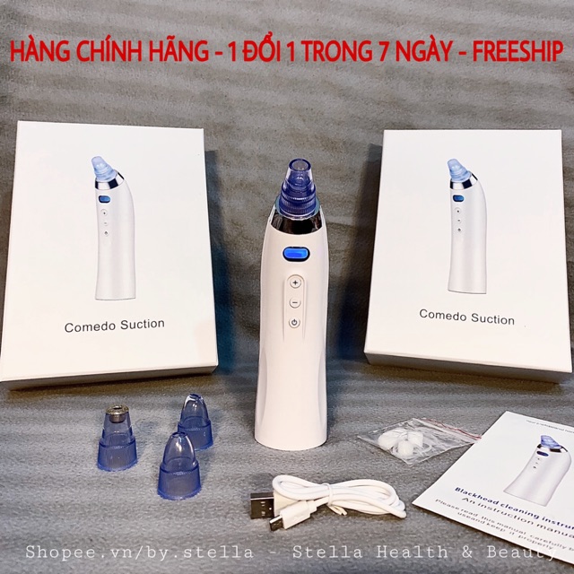 [CHÍNH HÃNG, FREESHIP] Máy Hút Mụn Comedo 5 Chế Độ Chính Hãng Hút Bã Nhờn Dầu Thừa máy hút mụn cầm tay