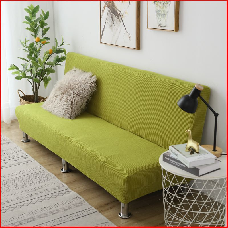 dày bốn mùa  có thể gập lại sofa giường bọc nệm sofa bọc nỉ toàn bộ không cần tay ghế sofa bìa Vải chung đơn giản