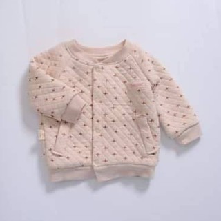 Áo khoác trần bông 100% organic cotton hữu cơ tự nhiên Mommy's care không chất tẩy nhuộm mềm mịn ấm áp an toàn cho bé
