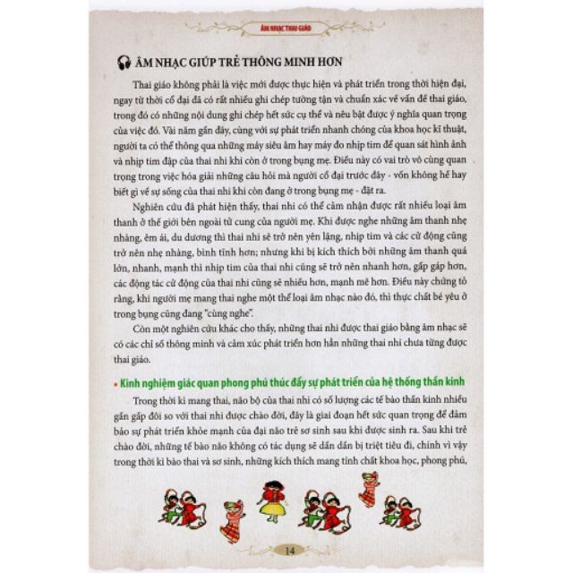 Sách: Âm Nhạc Thai Giáo - Càng Nghe Càng Thông Minh - B62