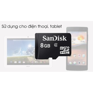 Thẻ Nhớ MicroSD 8Gb Sandisk Class 4
