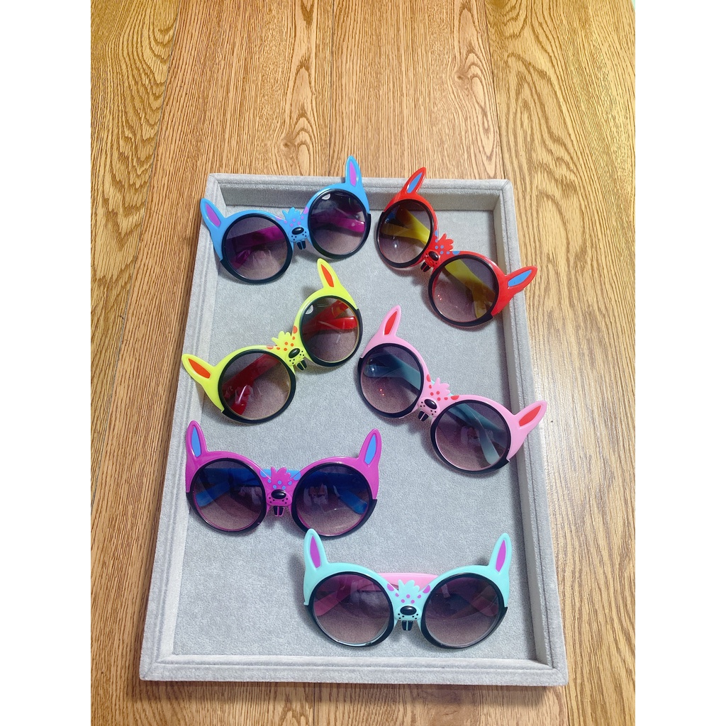Kính mát trẻ em gọng nhựa Jun Secret kiểu dáng ngộ nghĩnh, đáng yêu, tròng chống tia UV cho bé từ 2 đến 5 tuổi JS61024