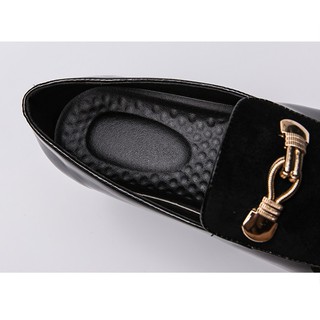 Luxury glossy black loafers for men