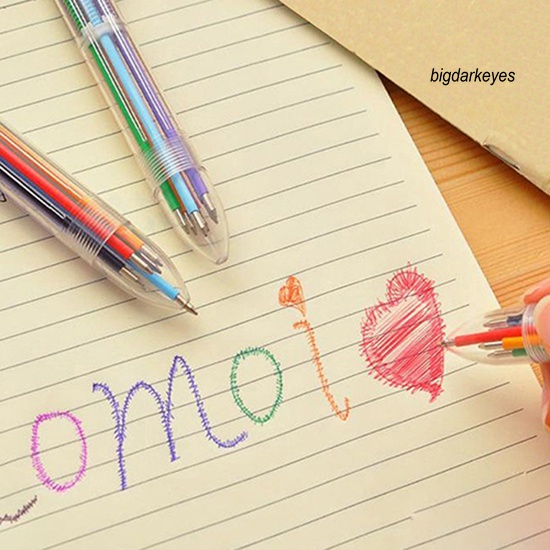 Bút Bi 0.5mm 6 Màu Chất Lượng Cao