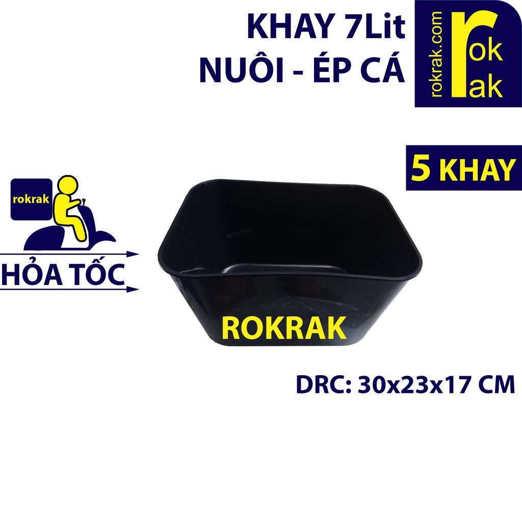 Khay nuôi cá 7 Lít Chậu nhựa ép cá guppy BỂ ép CÁ Betta