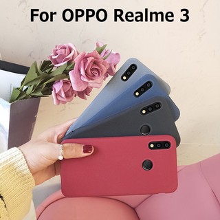 Ốp điện thoại mềm màu trơn đơn giản dùng cho OPPO Realme 3 Pro C2 A1K Reno Z R9 Plus