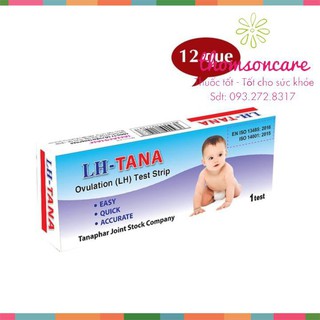 [Chính Hãng] Hộp 12 que thử rụng trứng LH-TANA - luôn che tên