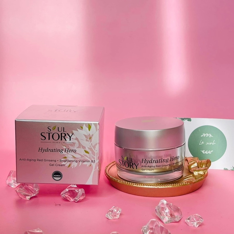 KEM DƯỠNG ẨM GỐC NƯỚC DẠNG GEL PHỤC HỒI, TÁI TẠO, THẢI ĐỘC, TRẺ HOÁ LÀN DA & LÀM DỊU DA TỨC THỜI SOUL STORY